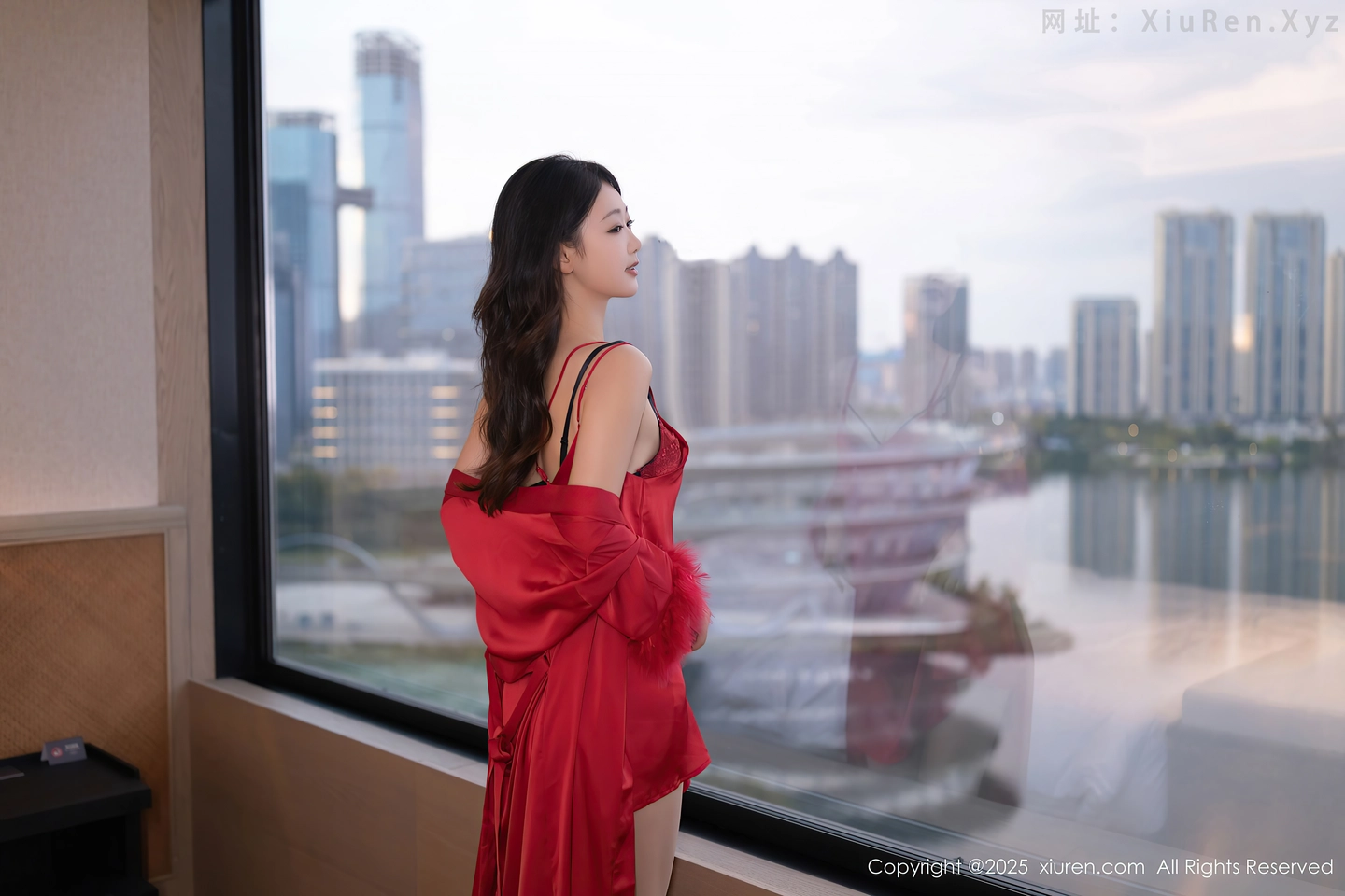 图片[5]-[XiuRen秀人网] VOL.10768 模特唐安琪私房性感红色睡衣配超薄肉丝秀曼妙身姿撩人诱惑写真70P-秀人网官方网站